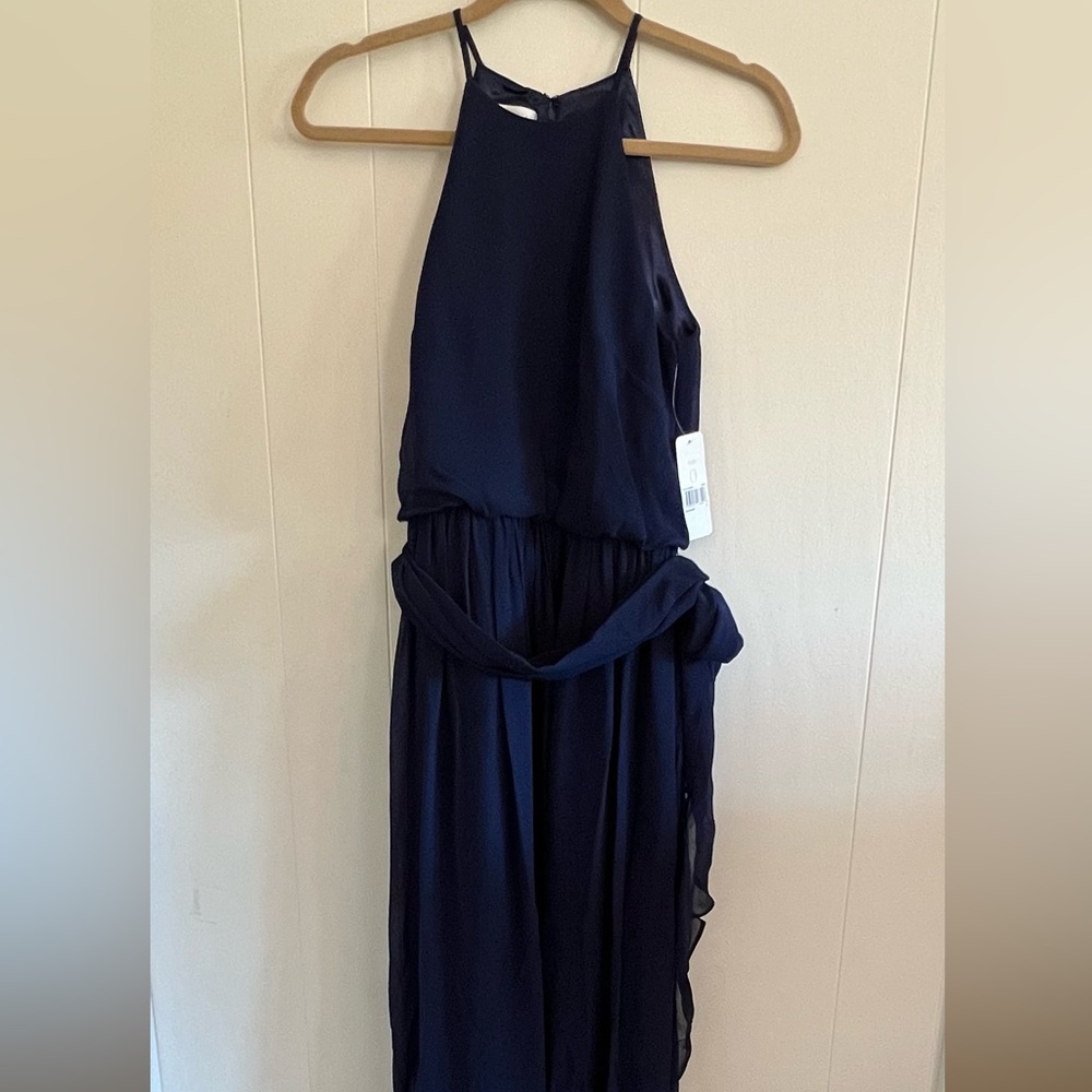 Donna Morgan Alana navy dress. Never worn new with tags